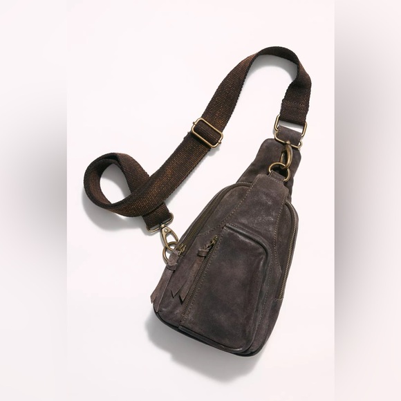Free People - Chocolate Hudson Sling Bag - Picture 5 of 8